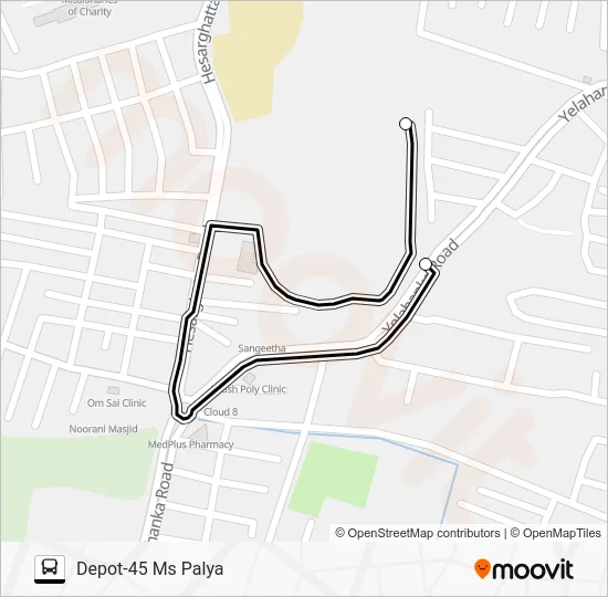 D45-D45G Bus Line Map
