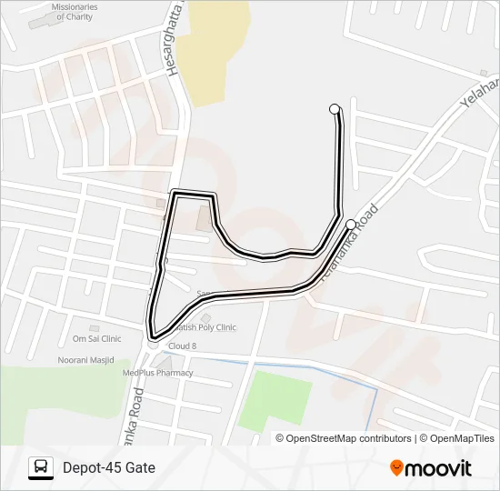 D45-D45G Bus Line Map