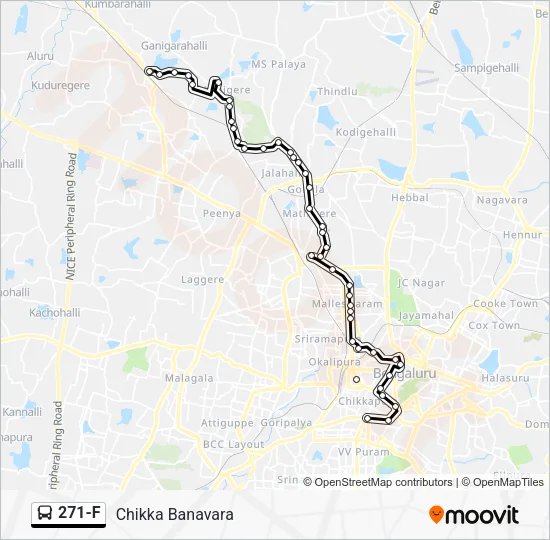 271-F Bus Line Map