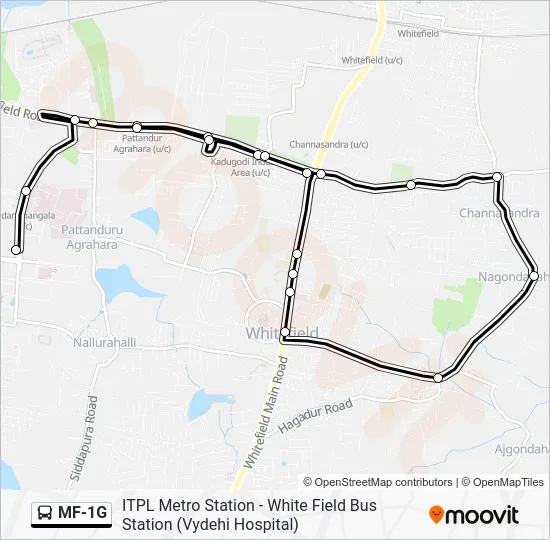 MF-1G Bus Line Map