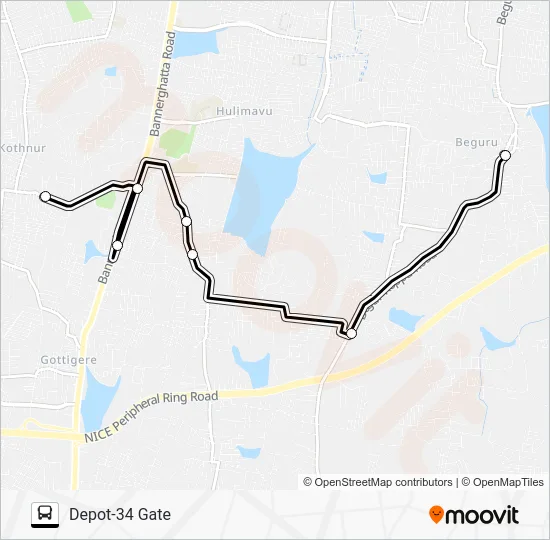 D34G-BGR Bus Line Map