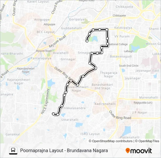 49 PPLO-BNR Bus Line Map