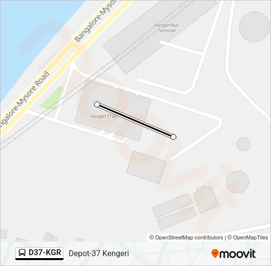 D37-KGR Bus Line Map