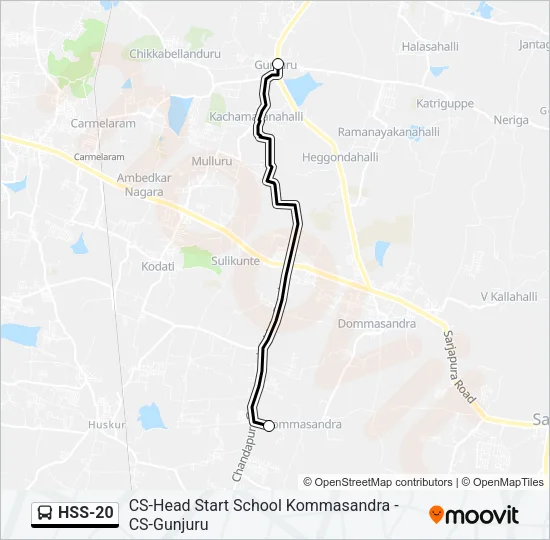 HSS-20 Bus Line Map