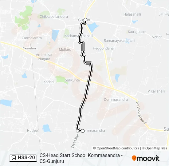 HSS-20 Bus Line Map