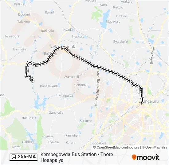 256-MA Bus Line Map