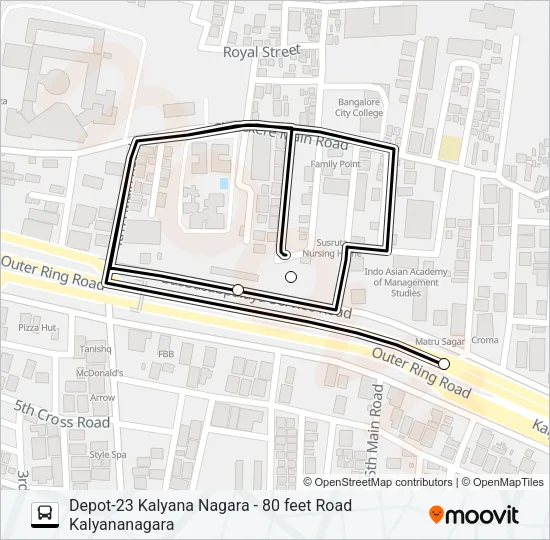 KLN-80FTRD Bus Line Map
