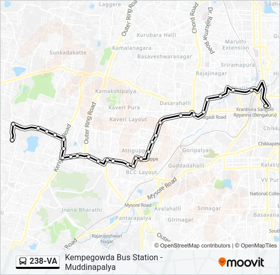 238-VA Bus Line Map