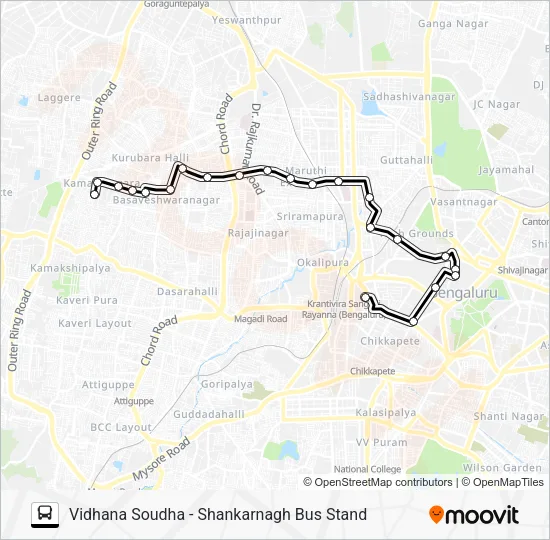 96-B VSD Bus Line Map