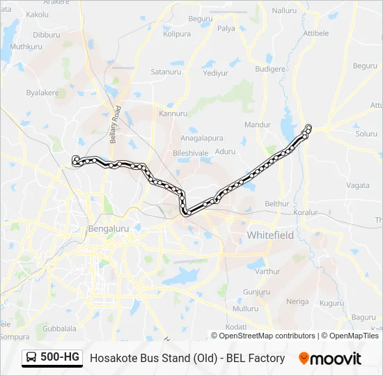 500-HG Bus Line Map