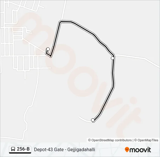 256-B Bus Line Map
