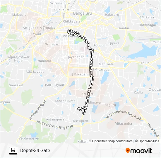 366 KMT-D34G Bus Line Map