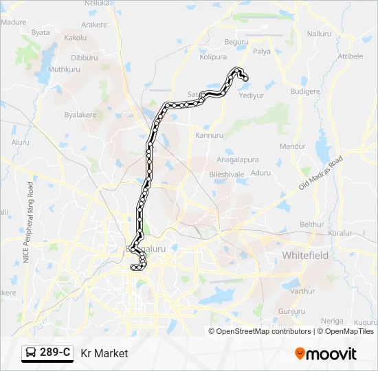 289-C Bus Line Map
