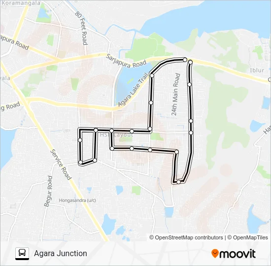 HSR FDR-1A Bus Line Map