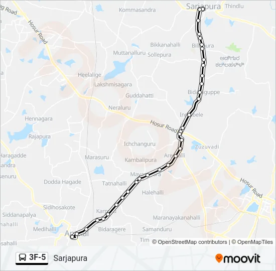 3F-5 Bus Line Map