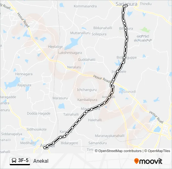 3F-5 Bus Line Map