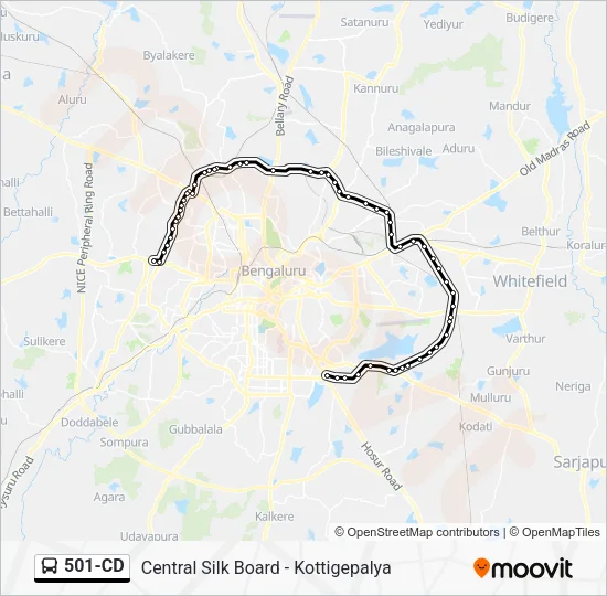 501-CD Bus Line Map