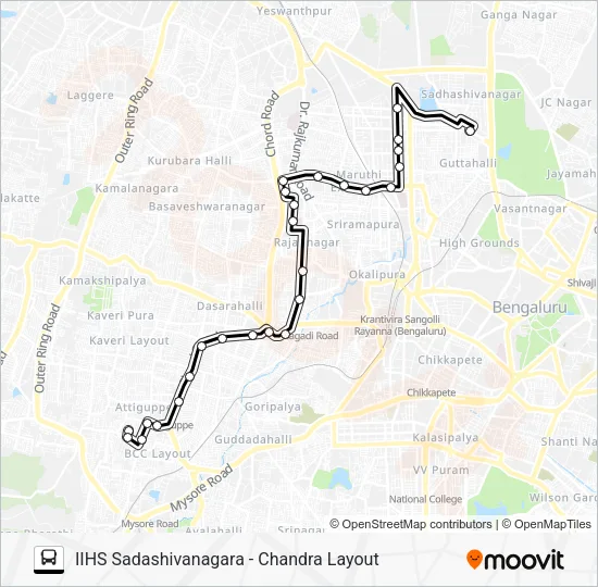 IIHS-CLO Bus Line Map