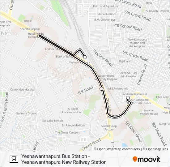 YTTMC-YPRS Bus Line Map