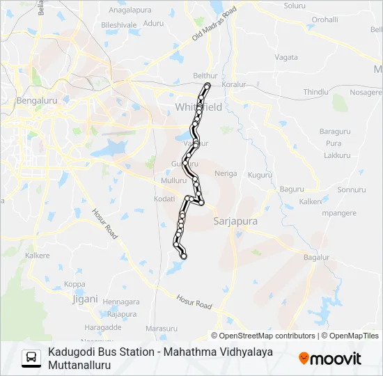 399 KDG-MVM Bus Line Map