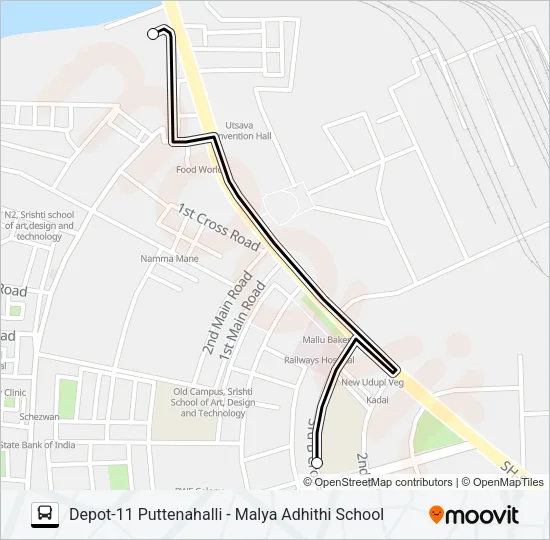 D11-MADT Bus Line Map