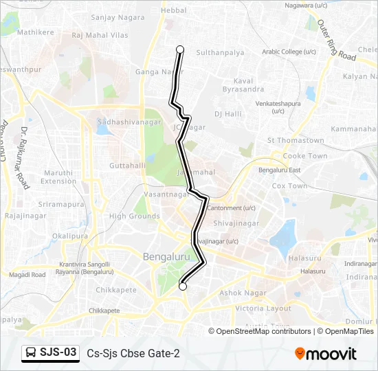 SJS-03 Bus Line Map