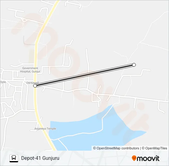 D41-GNJR Bus Line Map