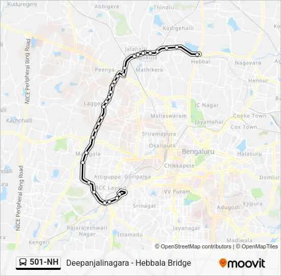 501-NH Bus Line Map