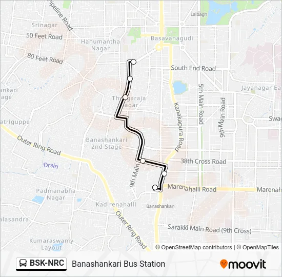 BSK-NRC Bus Line Map