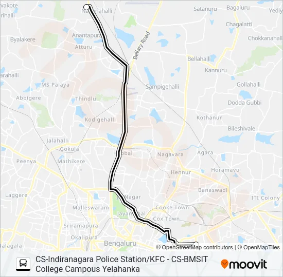BMSIT-11 Bus Line Map