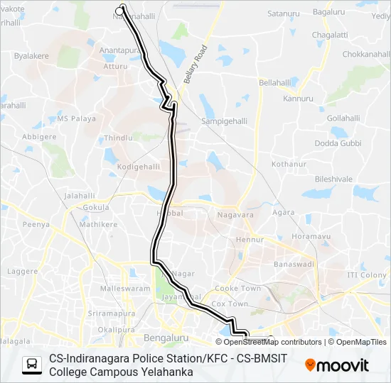 BMSIT-11 Bus Line Map