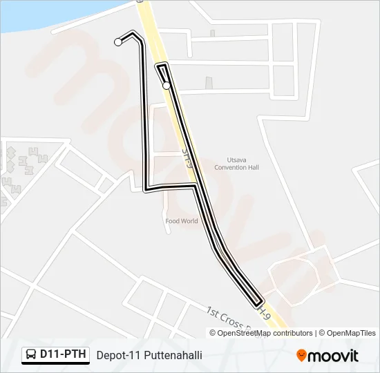 D11-PTH Bus Line Map