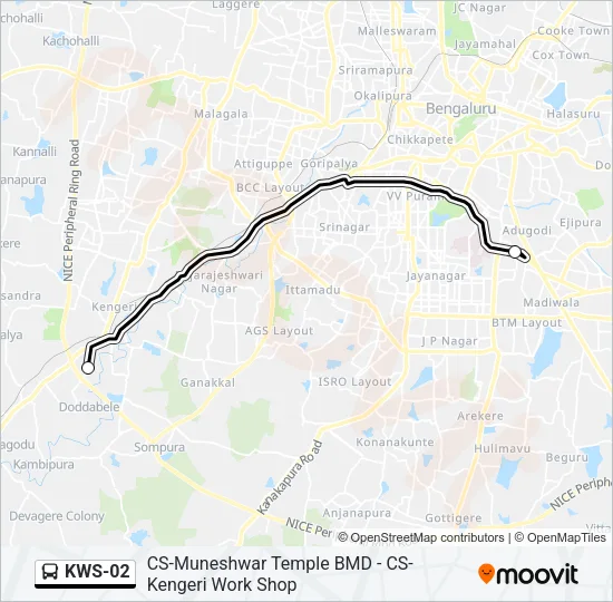 KWS-02 Bus Line Map
