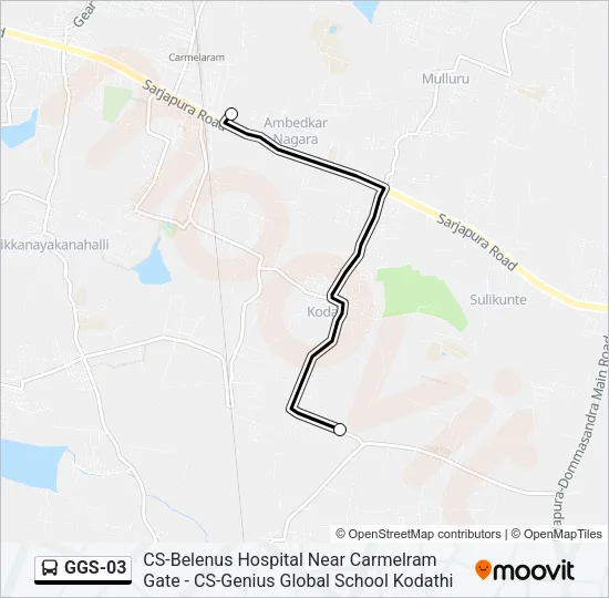 GGS-03 Bus Line Map