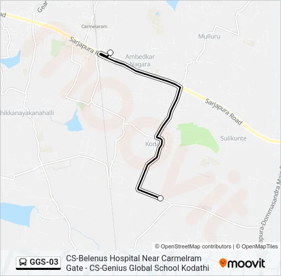 GGS-03 Bus Line Map