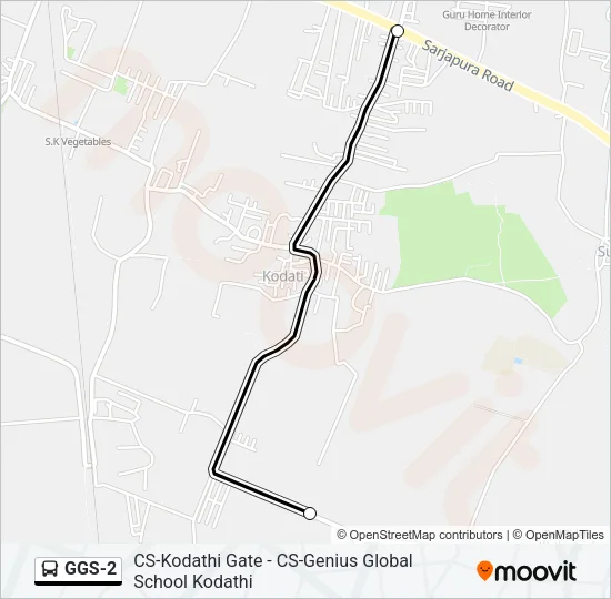 GGS-2 Bus Line Map