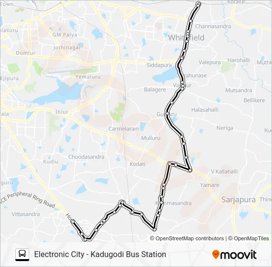 399 ELC-KDG Bus Line Map
