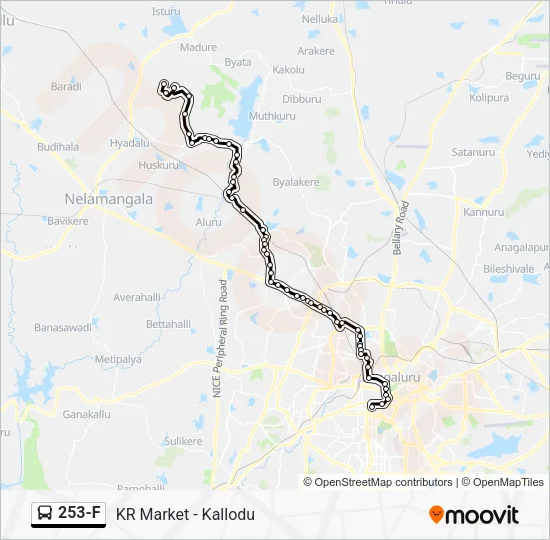 253-F Bus Line Map