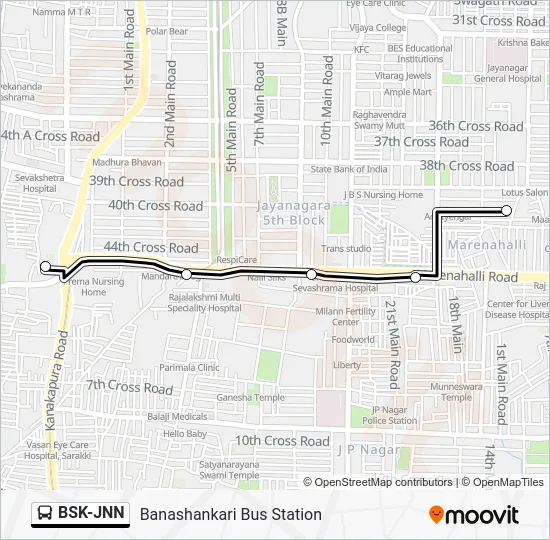 BSK-JNN Bus Line Map