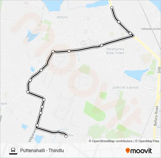 PTH-VRP-TDL Bus Line Map