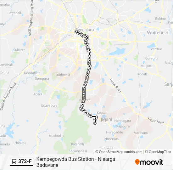 372-F Bus Line Map