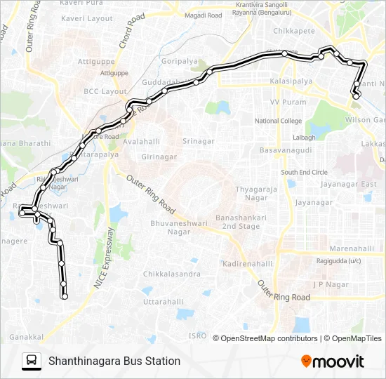 G-6B FLYOVER Bus Line Map