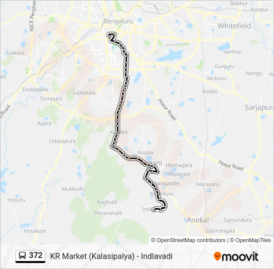 372 Bus Line Map