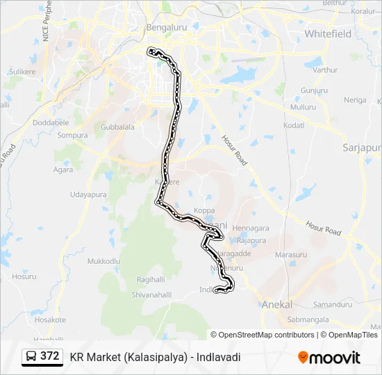 372 Bus Line Map