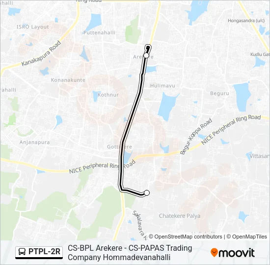 PTPL-2R Bus Line Map