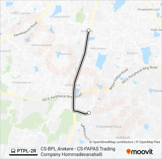 PTPL-2R Bus Line Map