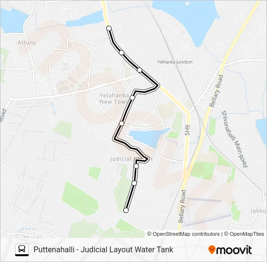 PTH-JLOW Bus Line Map
