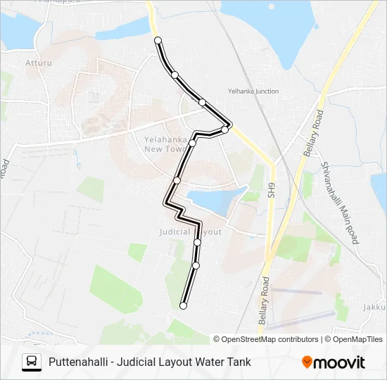 PTH-JLOW Bus Line Map