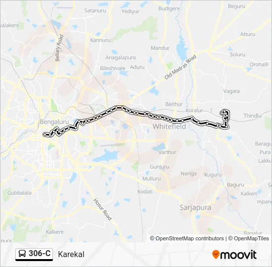 306-C Bus Line Map