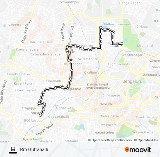 176 HPN-RGH Bus Line Map